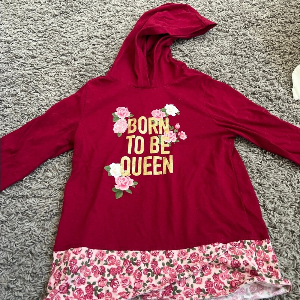 Born to be queen kids shirt